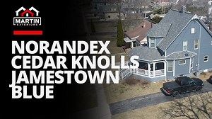 🏠We just finished up installing Norandex Cedar Knolls siding in Deep Water color on this home. Check out the video to hear how easy renovating your home's exterior can be! ☎️(833) MARTIN-1☎️ #martinexteriors #Norandex #Siding #happycustomer | Martin Exteriors Roofing & Siding