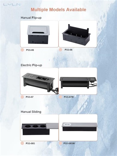 Lyln Desktop Socket Modern Office Solution