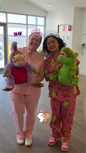 Dental on Wheels on Instagram: "This amazing human, Cass from @brightnow.au came along to help Chompy and I with our very first daycare visit of 2026 🦷🦖✨ Having you there made the day even better. The kids absolutely adored you. So energetic, #so fun, and such a natural with little humans. It honestly makes such a difference when the kids feel relaxed and excited, and you brought that energy in spades 💛 Not only is Cass incredible with kids, she’s also the queen of smiles. If you’re thinking