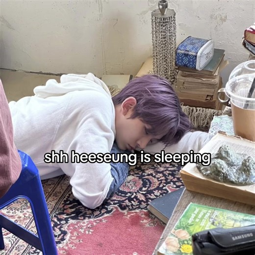 Heeseung from ENHYPEN Sleeping Soundly