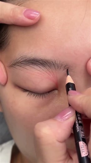 【Brow Drawing on Real Model】Structure & Natural Shaping Tutorial ✏️✨#attotattoo #ATTOtattooMachine