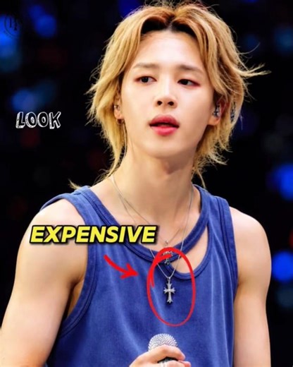 😱 Jimin’s $1,800 Emerald Cross Necklace Stuns on ✨️ BTS Arirang Tour Stage #bts #jimin #parkjimin