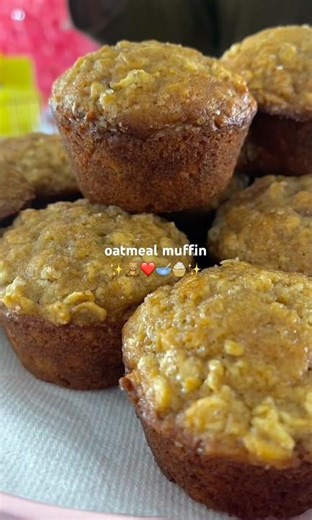 The PERFECT cozy oatmeal muffin 🧁🧸