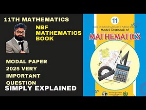Mathematics Class 11 Modal Paper 2025 Federal Board |1st Year Mathematics Modal Paper 2025 Fbise