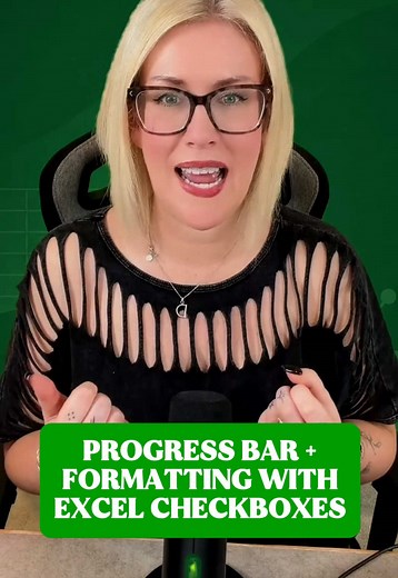 In this lesson we are going to see how to supercharge CHECKBOXES in #Excel - I’ll show you how you can apply a conditional formatting rule so that when a box is checked, the item changes color and shows a strike through - I’ll also show you how to create a progress bar using a formula and data bars. 📊 - We also get the opportunity to see a BRAND NEW Copilot feature - autocomplete formulas. 🥳 - #exceltutorial #exceltricks #microsoft365 #exceltips