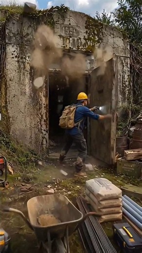 🏗️ AI Builds a [UNDERGROUND BUNKER] | Unrealistic? See the Transformation! 🤯 #Shortsfeed