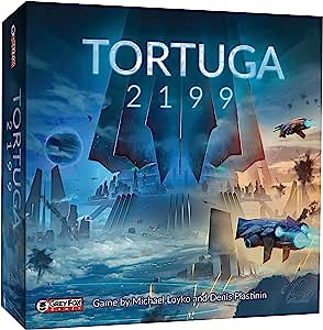 Grey Fox Games Tortuga 2199 Board Game, 60-90 mintues, 2-4 Players, Do You Have What it Takes to Become The King of The Pirates?, Multi