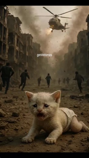 😢 Orange Cat Saves White Cat Baby 💔 | Emotional Cat War Story | 3D Realistic Animation #catstory #reelsviral #catanimation #ai #animation #reelsvideo #cat #aianimation #catlover #aicat | GenZ Stories