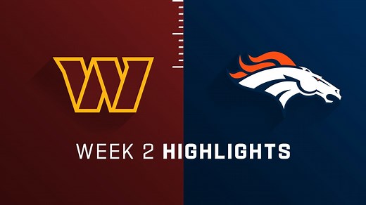 Commanders vs. Broncos highlights | Week 2