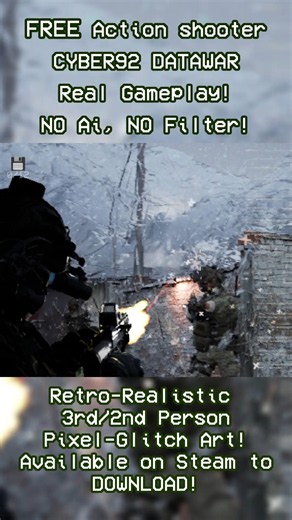 My first FREE Retro Action PS1 Shooter is on Steam, no Ai, real gameplay #gaminf #pcgamers #ue5