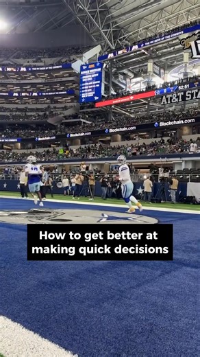 KJ Carta-Samuels on Instagram: "Quick eyes = quick decisions. The quicker your eyes move after play action, the quicker your body can react. Train snapping your head around right after the fake. That’s how you stay on time and make better decisions. Follow for More QB Tips!"