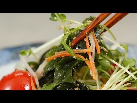 Seaweed Salad with Japanese-style Dressing Recipe (Nutritious Wakame Salad) | Cooking with Dog