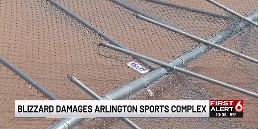 Arlington spring ball up in the air after blizzard damages key part of fields