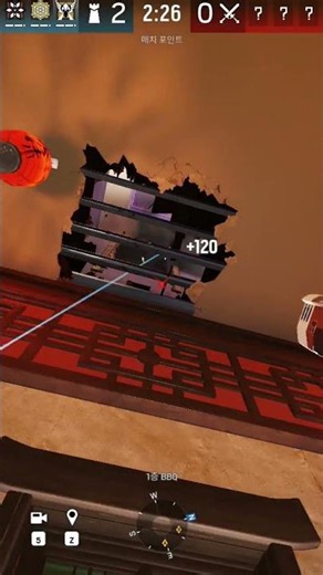 Taking out a rappelling enemy with C4 - Rainbow Six Siege #shorts #r6siege #r6s