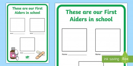Editable First Aiders Poster