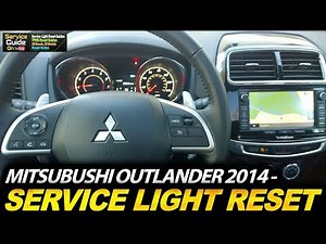 Mitsubishi Outlander 2014- Service Light Reset