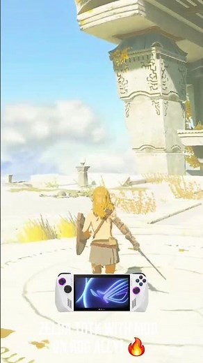 Zelda TOTK with Mod on ROG Ally! 🔥 #z1extreme #rogally #gameplaytest