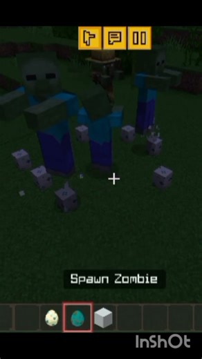 Minecraft how to zombie hypnotize#minecraft #trending #shorts #zombie