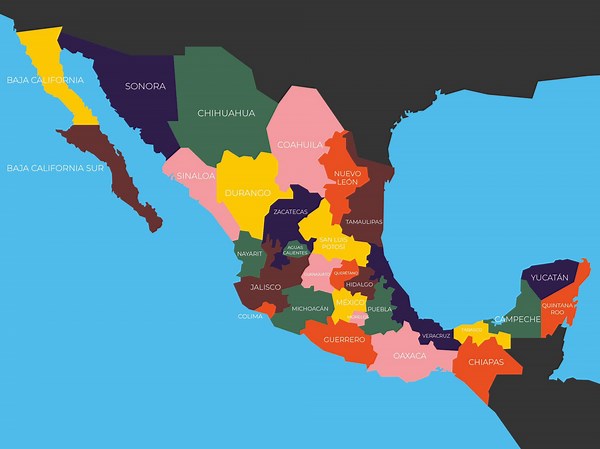 🇲🇽 Mapa de México | MAPAS para imprimir【 Gratis 】▷▷