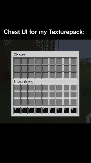 Minecraft Chest UI Texture | #minecraft #shorts