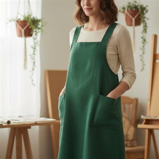 Cross Back Apron Sewing Pattern PDF Digital Download , Kitchen Appron . Uni Sex Appron, Linen Apron, Personalized Striped Apron With Pockets - Etsy Australia
