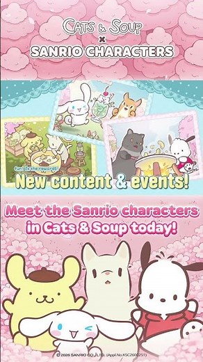 Cats & Soup X Sanrio characters: A Purr-fectly Cute Collab 🤍💛❤️