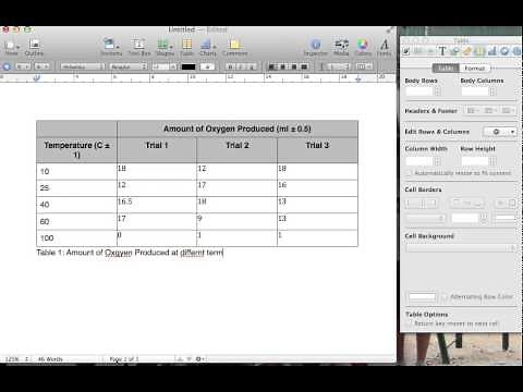 Tables 101 Using Pages
