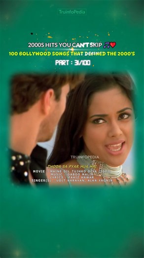 THODA SA PYAR HUA HAI ❤️| Maine Dil Tujhko Diya (2002) | 100 Bollywood Songs | Part 31 #bollywood