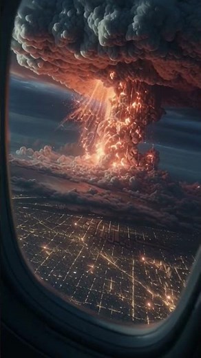 Insane Sky Explosion Caught from Airplane Window | Hyper Realistic Cinematic VFX