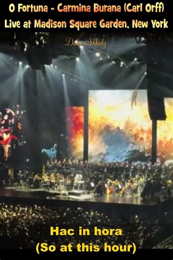 O Fortuna - Carmina Burana Carl Orff - Live at Madison Square Garden, New York