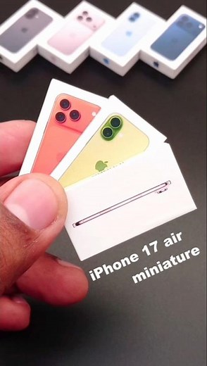 miniature iphone 17 air unboxing... #Shorts