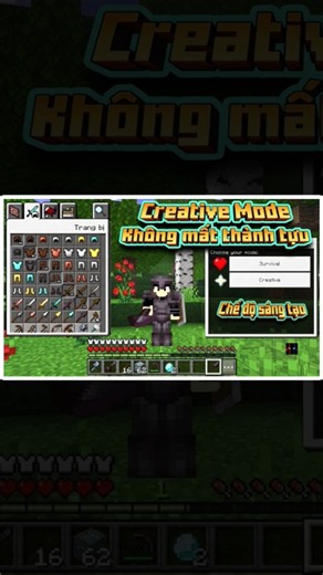 Creative Mode | Minecraft PE/Bedrock #minecraft #mcpe #againzr #shorts #addon