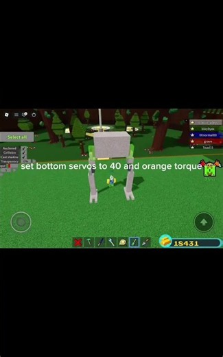 Tutorial how to build a walker mech in babft #roblox #babft #buildaboatfortreasure #mech #mechsuit