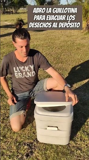 🚽 PORTABLE CHEMICAL TOILET → How does it work?