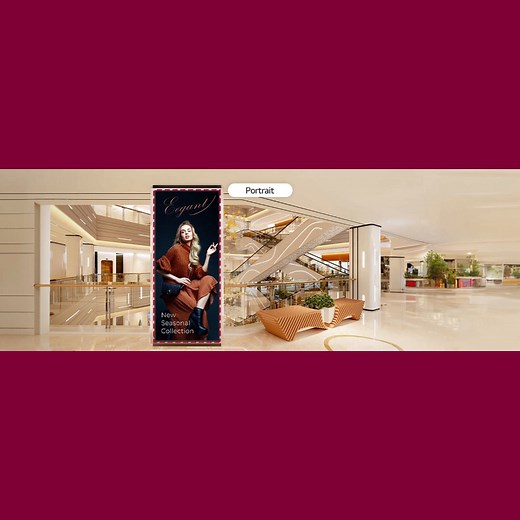 153 reactions | LG 105" Stretch Signage unfurls a panorama of...