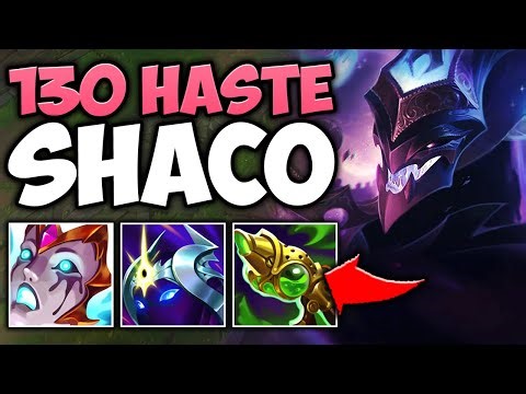 THE SHACO BUILD THAT GETS YOU 130 ABILITY HASTE! (AND I CAN PLACE 100 BOXES)