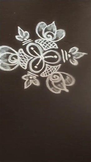 simple rangoli for apartment#shortsfeed#shortsviral#shorts#trending#easy#design#ytshorts#muggulu