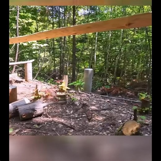 Young couple builds their DREAM house with HAND TOOLS! Part 1 #build #building #builder #buildingahouse #cabin #logcabin | Mansi's Handmade