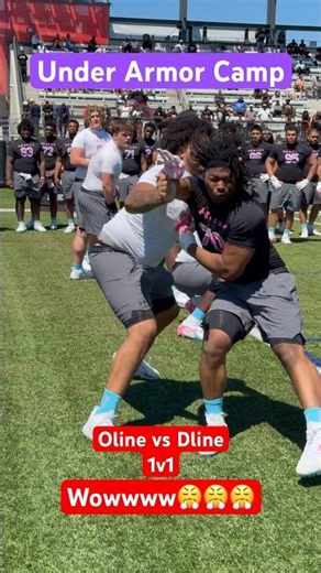 OLine vs Dline #1v1 #wow #football #highlights #highschoolfootball #nfl #underarmour #espn #ncaa