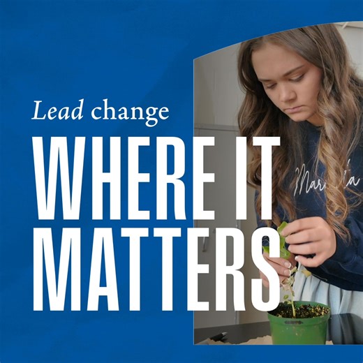 Be the force for change—lead, protect, and build a better world with Marietta’s online MA in Environmental Sustainability | Marietta College