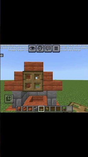 Minecraft mini tent build hacks #shortsdiscover