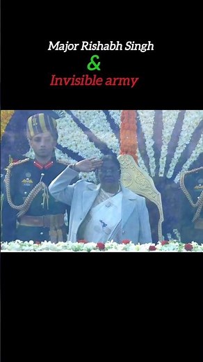 Major Rishabh Singh Sambyal with invisible army 🪖🪖#adc #duet #fypシ゚viral #shortsfeed #army