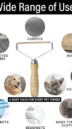 Pet Hair Removers 2 Pack Reusable Metal Lint Remover Tool – Durable Pet Hair Remover Tool with Wooden Handle | Portable Fabric Shaver Fuzz Cleaner for Clothes, Carpet & Furniture, Couch #fabricshaver #olovhairtrimmer #viralrotatingcurlingiron #sleekezgroomingtool #hairtoolforbeginners #groomingvacuum #bestbarberclippers #athomegrooming #catbathinggroomingbag #pettrimmer
