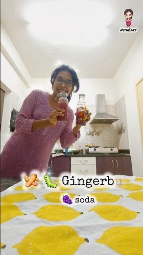🫧Grape Soda🍇Homely #probiotic🫚🐛 #gingerbug #recipe #healthy #juice #grape #ginger #trending #shorts