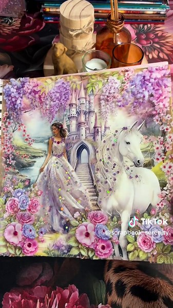Princess Rose 🌹💖🌸💜 Another paper collage journal page I did on live with bestie Diana @LadyDi 🫶🏻💖 I asked the people in my comments to choose the papers they wanted to see and @💛Leah💜scrapbook & life🏳️‍🌈 chose these papers! Thank you so much for the suggestion lovely 🥰 so happy you liked it 💖💜💖💜💖💜💖💜💖💜💖 #journal #journalart #papercollage #scrapbooking #journalling