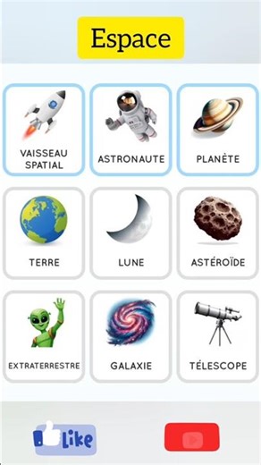 French Words About Space 🌌 | Fast Vocabulary Lesson