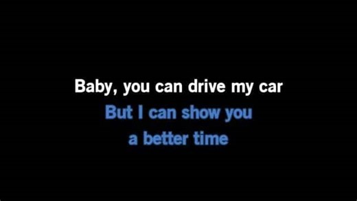 Karaoke Drive My Car - Blues Beatles - CDG, MP4, KFN - Karaoke Version