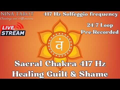 Sacral Chakra 417 Hz🧘‍♀️Healing Frequency to Remove Guilt, Shame, Lack of Passion, Creative Blocks🧡🔥