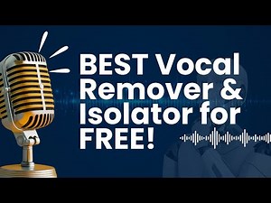 World's BEST Vocal Remover & Isolator for FREE!