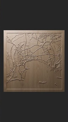 Map of Baku Model 3D Topographic Map
